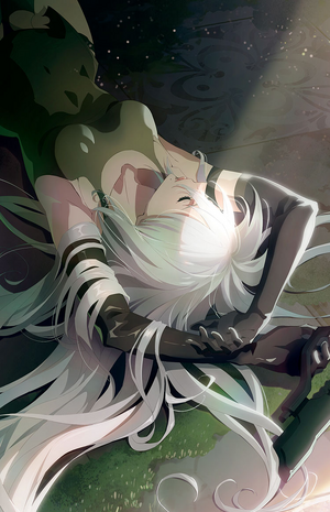 white-haired anime character illustration 2B (Nier: Automata) Nier