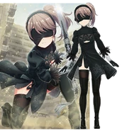 Hiyo in 2B's Costume in Project Tokyo Dolls