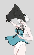 2B 'Revealing Outfit' Costume Artwork by D.K
