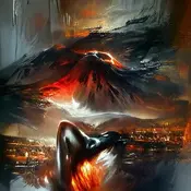 Volcano, by raymond swanland.webp (31 KB) Raymond Swanland