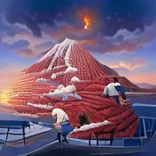 Volcano, by rob gonsalves.webp (33 KB) Rob Gonsalves