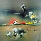 Volcano, by yves tanguy.webp (18 KB) Yves Tanguy