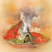 Volcano, by Beatrix Potter.webp (28 KB) Beatrix Potter
