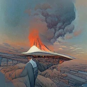 Volcano, by François Schuiten.jpg (29 KB) François Schuiten