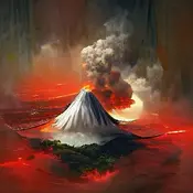 Volcano, by Wang Niandong.webp (20 KB) Wang Niandong