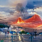 Volcano, by Makoto Shinkai.jpg (31 KB) Makoto Shinkai