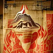 Volcano, by Shepard Fairey.webp (39 KB) Shepard Fairey