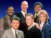 The core cast of Night Court.