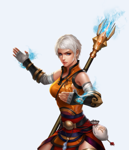 female monk art