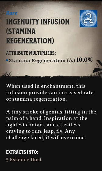 Ingenuity Infusion Stamina Regeneration Nightingale Wiki Fandom