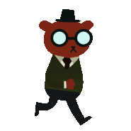 Angus running animation.