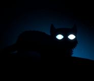 The Sky Cat as shown in-game. Note the glowing eyes.