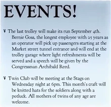 Events Newspaper Clipping