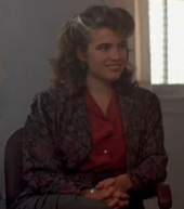 Nancy as seen in Dream Warriors Her Grey streak has not left her