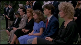 Glen, along with his mother, Nancy, and her mother, attend Rod's funeral.