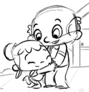 Her and Ye-Ye in an animatic version of The Ladybug Festival