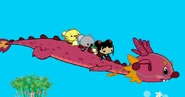 NHK DragonRide.jpg (86 KB) Riding on Mr. Dragon