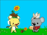 Tolee with missing eyebrows.