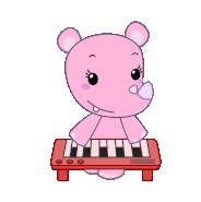 DJhoholulu.gif (2.21 MB) Lulu playing her red keyboard (animated)