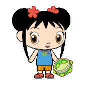 DJhohokailan.gif (2.56 MB) Kai-Lan playing her green tambourine (animated)