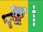 Kai-Lan with Tolee next to his name in the promo for Super Happy Friends Week