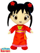 A plush toy depicting Kai-Lan wearing this outfit