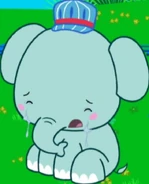 Stompy is crying because he can't play with his friends. (Scene taken from Stompy Rides Again.)