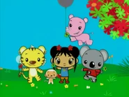 Kai-Lan and her animal friends in an "WBRB" bumper on Nick Jr. in 2008