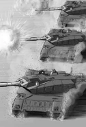 Type 10 tanks of 7th Division ambushes Gra-Valkas' 4th Armored Division.