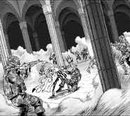 Rand unleashes his hidden blade in an ill-fated attack against the JSDF.