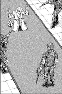 The end of Hark Louria as he being apprehended by the JSDF.
