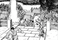 Fennese people and Japanese tourists ran for their lives by the Parpaldian bombardment.png (154 KB) Fennese people and Japanese tourists were screaming and running for their lives as cannon shots rained down by the Parpaldian bombardment from ships, mercilessly cutting through the town.