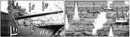 JMSDF escort fleet attack Lourian warships with main guns