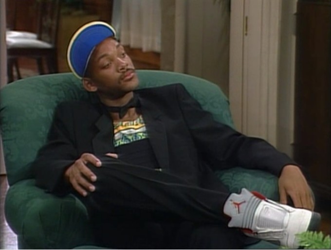fresh prince wearing jordan 5