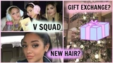 V SQUAD gift exchange, NEW HAIR, haul, & more