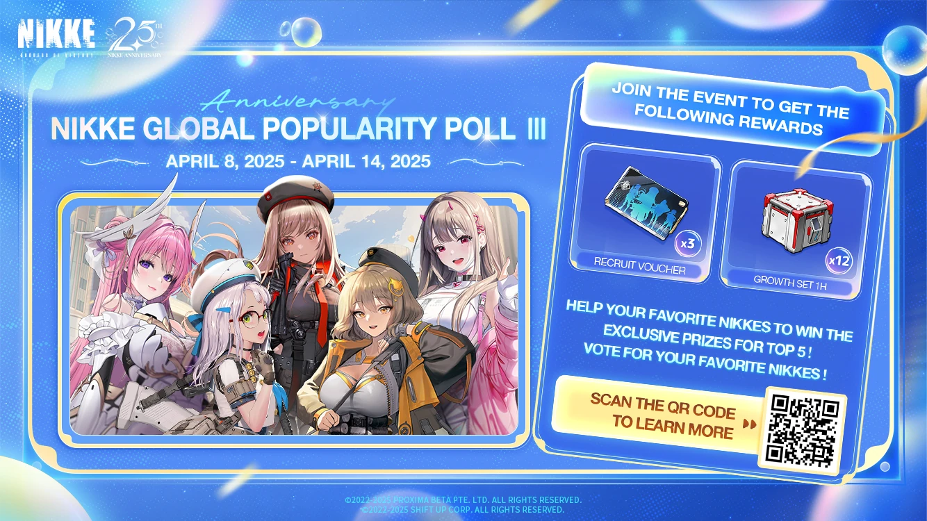 Doki Doki NIKKE Global Popularity Poll III | Nikke Goddess of Victory  International Wiki | Fandom