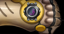 Akane's bracelet while wearing K's armor.