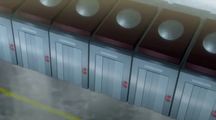 The row of AB Rooms, as seen in the anime.