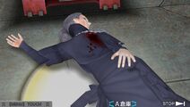 Akane's corpse in the AB Room.