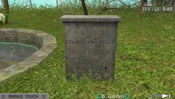 Garden Tombstone