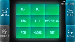 Screen sentences game.