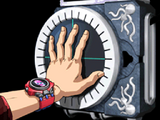 Junpei's hand on the DEAD.