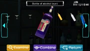 Hot alcohol.