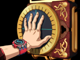 Junpei's hand on the RED.