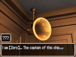 Zero speaks to the players.
