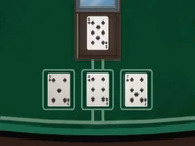 The solution to the baccarat table.