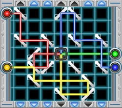 The laser puzzle complete.