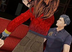 Diana slapping Sigma's face.