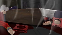 Diana's corpse after her gruesome demise.