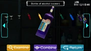 Wet alcohol.